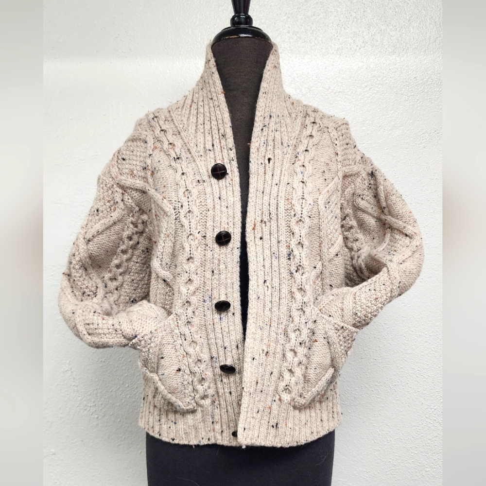 MERINO WOOL CARDIGAN